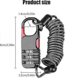 Bicycle Lock, 2 Pieces Portable Bicycle Lock Chain Password Combination Security Lock Anti-Theft Resettable 3 Digit Lock for Motorcycle Helmet Scooter In Australia - Darrahopens