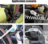 Bicycle Lock, 2 Pieces Portable Bicycle Lock Chain Password Combination Security Lock Anti-Theft Resettable 3 Digit Lock for Motorcycle Helmet Scooter In Australia - Darrahopens