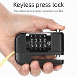 4-Digit Combination Disc Brake Lock, Portable Anti-Theft Security Lock for Motorcycle, Bicycle and Scooter - Blue In Australia - Darrahopens