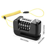4-Digit Combination Disc Brake Lock, Portable Anti-Theft Security Lock for Motorcycle, Bicycle and Scooter - Blue In Australia - Darrahopens