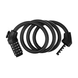 5-Digit Resettable Combination Bike Cable Lock, Self-Coiling Waterproof Anti-Theft Security Lock for Bicycle, Motorcycle, Scooter and Skateboard - Black In Australia - Darrahopens
