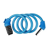 5-Digit Resettable Combination Bike Cable Lock, Self-Coiling Waterproof Anti-Theft Security Lock for Bicycle, Motorcycle, Scooter and Skateboard - Blue In Australia - Darrahopens