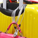 Widely Used Bicycle Lock Double Head Ring Design Anti-theft Security Bicycle Lock Rope for Bike - Gray