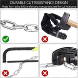 Bike Chain Lock, 5 Digit Combination High Security Bicycle Lock Resettable Heavy Duty Cycling Chain Locks for Bicycle - 1.5m In Australia - Darrahopens