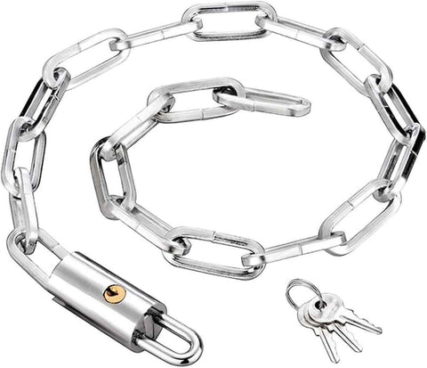 Heavy Duty Bike Chain Lock, Anti-Theft Security Lock for Bicycle, Motorcycle, Gate, Fence and Outdoor Use - 0.6m In Australia - Darrahopens