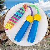 Jump Rope Beaded Skipping Rope Adjustable Tangle-free Segmented Jumping Rope - Blue In Australia - Darrahopens