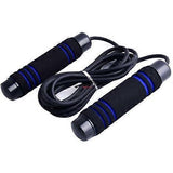 Adjustable Speed Jump Rope with Soft Memory Foam Handles, Tangle-Free Skipping Rope for Fitness, Cardio Workout & Exercise - Black