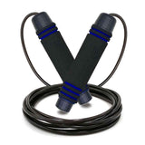 Adjustable Speed Jump Rope with Soft Memory Foam Handles, Tangle-Free Skipping Rope for Fitness, Cardio Workout & Exercise - Blue In Australia - Darrahopens