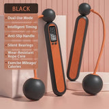 Jump Rope with Counter, Cordless Weighted Skipping Jump Rope for Fitness Exercise, Ropeless Jump Rope with Large Cordless Ball for Women Training - Black In Australia - Darrahopens