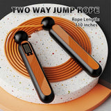 Jump Rope with Counter, Cordless Weighted Skipping Jump Rope for Fitness Exercise, Ropeless Jump Rope with Large Cordless Ball for Women Training - Black