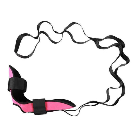 Yoga Stretch Strap, Foot & Leg Stretching Strap, Flexibility Strap for Ankle Ligament, Fascia, Muscle & Physical Therapy - Pink In Australia - Darrahopens