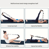 Yoga Stretch Strap, Foot & Leg Stretching Strap, Flexibility Strap for Ankle Ligament, Fascia, Muscle & Physical Therapy - Pink In Australia - Darrahopens