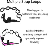 Izzila Stretching Strap with Loops, Yoga Stretch Strap, Fitness Stretch Band black In Australia - Darrahopens