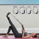 Yoga Stretching Strap for Physical Therapy, Non-Stretch Exercise Strap with Foot Loop for Pilates, Dance & Flexibility Training In Australia - Darrahopens