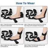 Yoga Stretching Strap for Physical Therapy, Non-Stretch Exercise Strap with Foot Loop for Pilates, Dance & Flexibility Training In Australia - Darrahopens