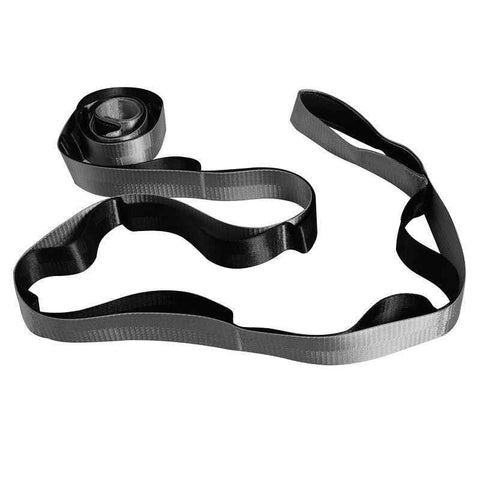 Yoga Stretch Strap with Handles for Stretching, Non-Elastic Exercise Strap for Physical Therapy, Pilates, Yoga & Flexibility Training - Silver In Australia - Darrahopens