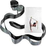12 Loop Yoga Stretch Strap, Non-Elastic Stretching Strap for Yoga, Pilates, Physical Therapy & Flexibility Training - Gray In Australia - Darrahopens
