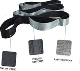 12 Loop Yoga Stretch Strap, Non-Elastic Stretching Strap for Yoga, Pilates, Physical Therapy & Flexibility Training - Gray In Australia - Darrahopens