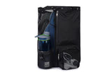 Mesh Beach Backpack with Wet Pocket Drawstring Waterproof Swimming Gym Bag for Men Women - Black