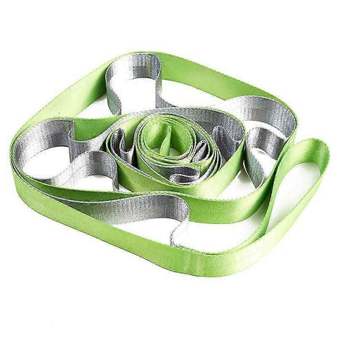 Yoga Straps Stretching Strap with 12 Loops Workout Poster Long Stretch Out Bands compatible with Stretching Physical Therapy Equipment - Green In Australia - Darrahopens