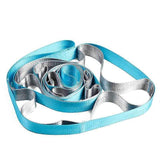 Yoga Straps Stretching Strap with 12 Loops Workout Poster Long Stretch Out Bands compatible with Stretching Physical Therapy Equipment - Blue In Australia - Darrahopens