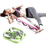 Yoga Straps Stretching Strap with 12 Loops Workout Poster Long Stretch Out Bands compatible with Stretching Physical Therapy Equipment - Purple In Australia - Darrahopens