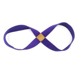 Infinity Yoga Stretch Strap, Double Loop Stretching Strap for Yoga, Pilates, Physical Therapy & Flexibility Training - Purple In Australia - Darrahopens