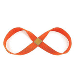 Infinity Yoga Stretch Strap, Double Loop Stretching Strap for Yoga, Pilates, Physical Therapy & Flexibility Training - Orange In Australia - Darrahopens