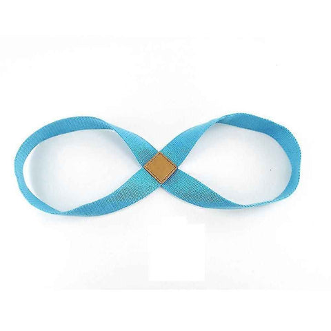 Infinity Yoga Stretch Strap, Double Loop Stretching Strap for Yoga, Pilates, Physical Therapy & Flexibility Training - Blue In Australia - Darrahopens