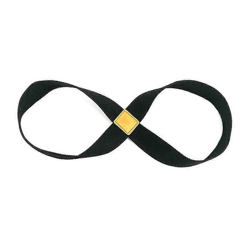Infinity Yoga Stretch Strap, Double Loop Stretching Strap for Yoga, Pilates, Physical Therapy & Flexibility Training - Black In Australia - Darrahopens