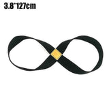 Infinity Yoga Stretch Strap, Double Loop Stretching Strap for Yoga, Pilates, Physical Therapy & Flexibility Training - Black In Australia - Darrahopens