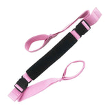 Yoga Strap Yoga Stretching Strap Premium Fitness Portable Exercise Dance - Pink In Australia - Darrahopens