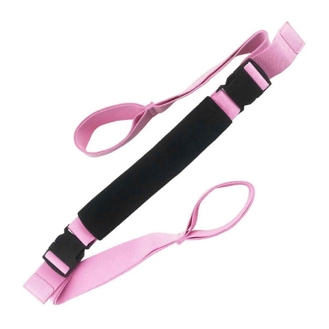 Yoga Strap Yoga Stretching Strap Premium Fitness Portable Exercise Dance - Pink In Australia - Darrahopens