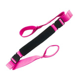 Yoga Strap Yoga Stretching Strap Premium Fitness Portable Exercise Dance - Rose Red In Australia - Darrahopens