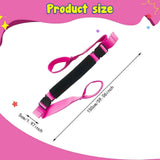 Yoga Strap Yoga Stretching Strap Premium Fitness Portable Exercise Dance - Rose Red In Australia - Darrahopens