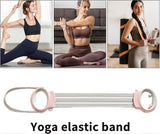 Resistance Bands Adjustable Yoga Stretch Strap for Stretching Exercise Home Gym NonSlip Pink
