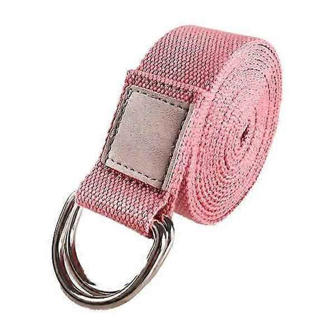 Yoga Strap With And Extra Safe Adjustable D-ring Buckle Yoga Stretching Strap For Flexibility - Pink In Australia - Darrahopens