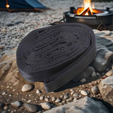 2pcs Hammock Tree Straps Set Effortless Operation Lightweight Stretching Straps Suitable for Hiking Camping - Black In Australia - Darrahopens