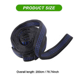 2pcs Hammock Tree Straps Set Effortless Operation Lightweight Stretching Straps Suitable for Hiking Camping - Blue In Australia - Darrahopens
