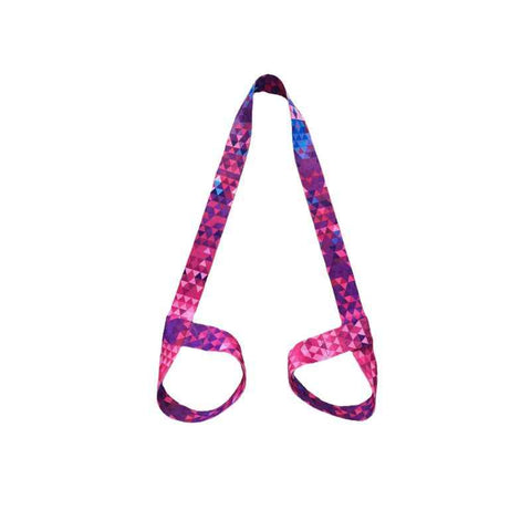 2-in-1 Yoga Mat Carry Strap & Stretch Strap with Adjustable Buckles for Yoga, Pilates & Fitness - Magenta-purple In Australia - Darrahopens