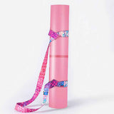 2-in-1 Yoga Mat Carry Strap & Stretch Strap with Adjustable Buckles for Yoga, Pilates & Fitness - Magenta-purple In Australia - Darrahopens
