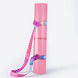2-in-1 Yoga Mat Carry Strap & Stretch Strap with Adjustable Buckles for Yoga, Pilates & Fitness - Multicolor