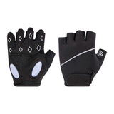 Breathable Fingerless Workout Gloves with Silicone Palm Protection - Anti-Slip Gym Gloves for Men & Women, Ideal for Cycling, Weightlifting & Cross Training - Black M