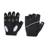 Breathable Fingerless Workout Gloves with Silicone Palm Protection - Anti-Slip Gym Gloves for Men & Women, Ideal for Cycling, Weightlifting & Cross Training - Black M