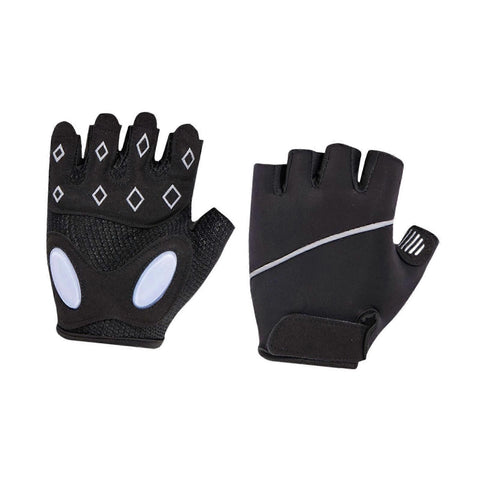 Breathable Fingerless Workout Gloves with Silicone Palm Protection - Anti-Slip Gym Gloves for Men & Women, Ideal for Cycling, Weightlifting & Cross Training - Black XL In Australia - Darrahopens