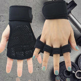 Fingerless Weight Lifting Gloves with Wrist Support – Breathable Gym Gloves for Men & Women, Ideal for Fitness Training, Weightlifting & Cross Workout - Red M In Australia - Darrahopens