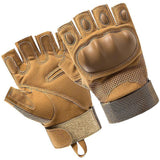 Motorcycle Gloves Fitness Gloves Half-finger Gloves Padded Gloves Gym Gloves - Khaki XL In Australia - Darrahopens