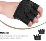 Gym Gloves for Men & Women – Four-Finger Non-Slip Weight Lifting Gloves, Breathable Sweat-Absorbent Fitness Gloves with Silicone Grip for CrossFit, Powerlifting & Training - Black L In Australia - Darrahopens