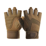 Half-Finger Breathable Workout Gloves – Non-Slip Gym Gloves for Fitness, Cycling, Climbing & Training - Yellow L In Australia - Darrahopens