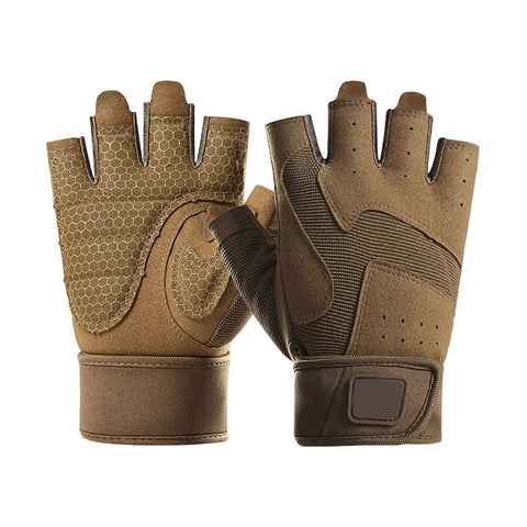 Half-Finger Breathable Workout Gloves – Non-Slip Gym Gloves for Fitness, Cycling, Climbing & Training - Yellow XL In Australia - Darrahopens